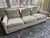 Lee Industries sofa with down-filled cushions upholstered in Pindler Gatwick fabric.