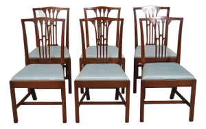 Set of 6 Kittinger Old Dominion Mahogany Dining Chairs