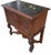 Antique Humidor Cabinet Table With Marble Top & Copper Lining For Sale - Image 4 of 7