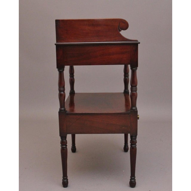 19th Century Early Victorian Mahogany Washstand, 1840s For Sale - Image 12 of 15
