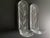 Kosta Boda Mid Century Modern Cast Glass Sconces Attributed to Kosta Boda - a Pair For Sale - Image 4 of 8