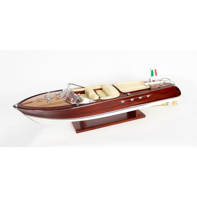 This is an exceptional handbuilt model of the “Riva Aquarama”, a luxury wooden launch built by the Italian yacht builder...