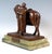 Viennese Bronze Parsifal with Horse on Onyx Base attributed to Carl Kauba, 1900s For Sale - Image 5 of 12