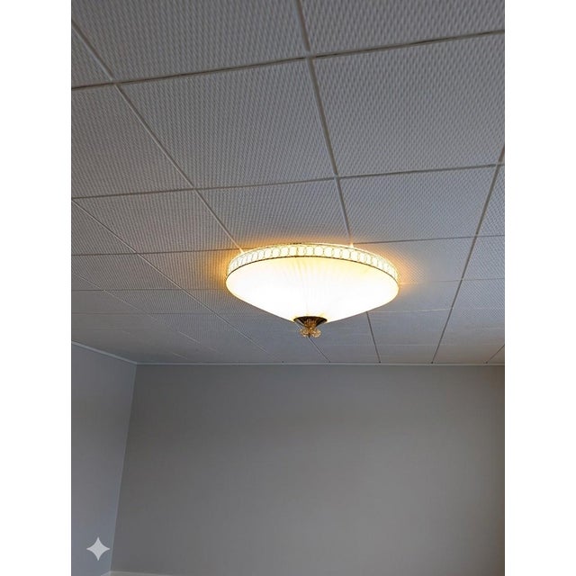 Large Flush Mount in the style of Paavo Tynell, 1950s For Sale - Image 6 of 18