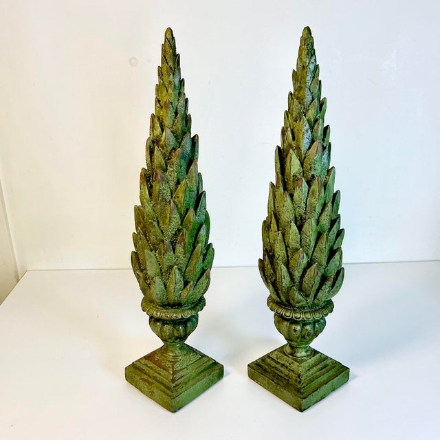 Mid-Century Neoclassical Hollywood Regency Greek Laurel Tree Topiaries - A Pair For Sale - Image 13 of 17