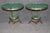 French Pair Rare Dore' Bronze French Directoire Malachite Adorned Gueridon End Tables For Sale - Image 3 of 11