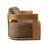 Brown Eclipse Outdoor Solid Teak Wood Sofa - Light Brown Fabric For Sale - Image 8 of 10
