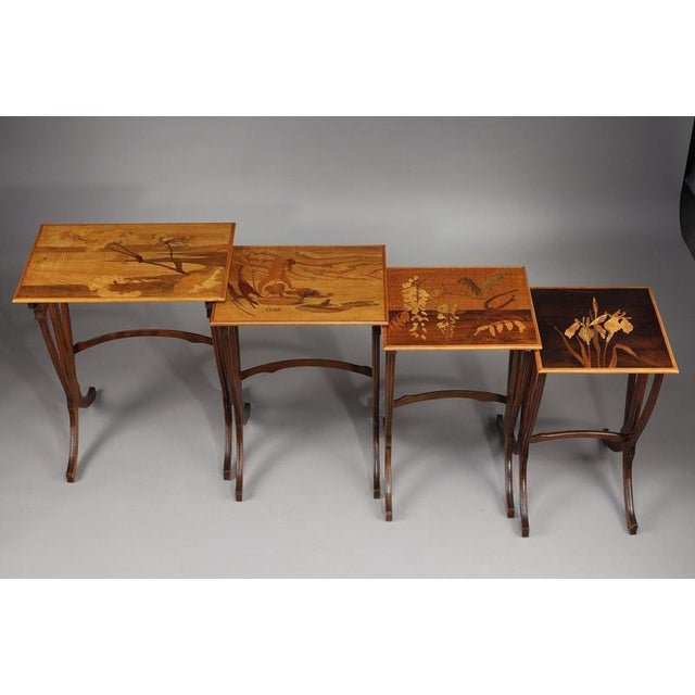 Nesting Tables by Gallé, 1890, Set of 4 For Sale - Image 14 of 18