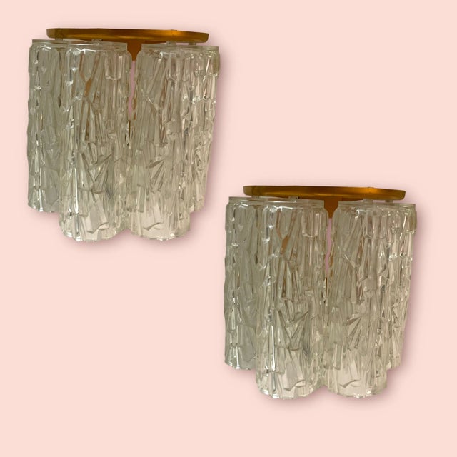 Mid-Century Italian Textured Plastic Sconces, 1970s, Set of 2 For Sale - Image 6 of 9