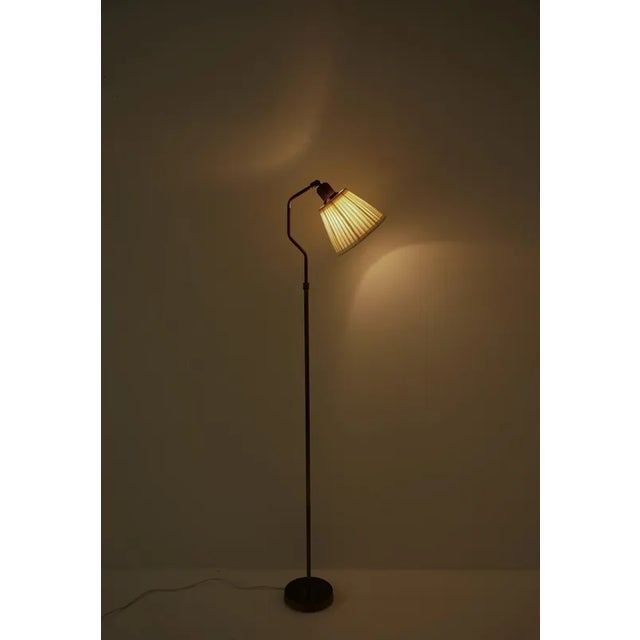 Mid-Century Modern Swedish Floor Lamp in Brass, 1960s For Sale - Image 6 of 7