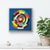 I love a Color Wheel! Creating my own mixed up version is irresistible. This piece has a bit of a crystal ball/third eye...