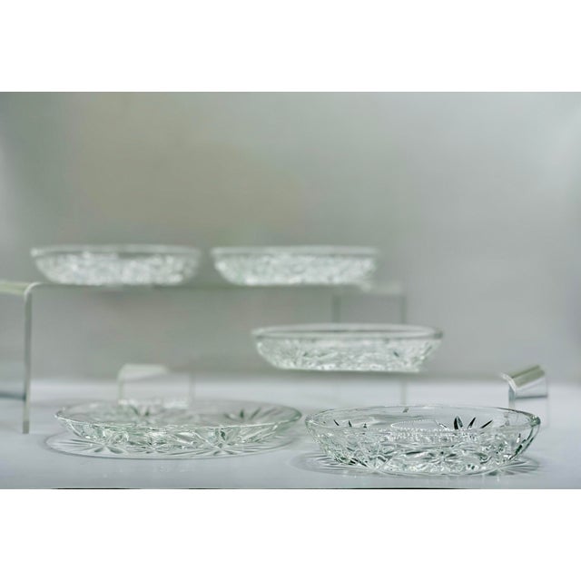 1960’s “Prescut” Pressed Glass Coaster Set- Four Drinks & One Wine Bottle - Set of 5 For Sale In Jacksonville, FL - Image 6 of 9