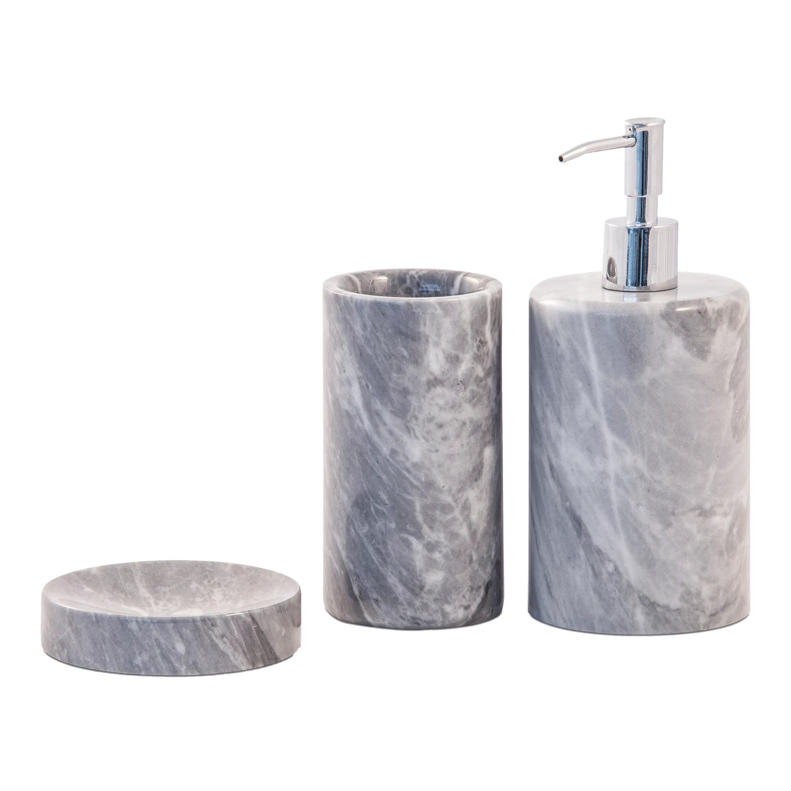 Grey Marble Soap Dispenser from FiammettaV Home Collection Chairish