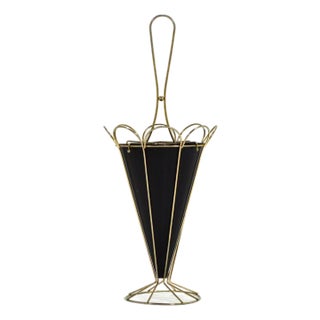 Whimsical Brass Umbrella Stand For Sale