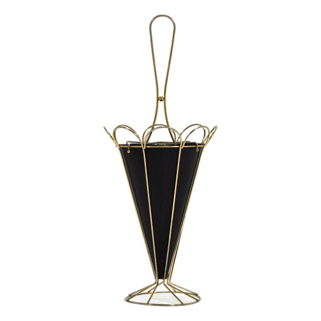 Whimsical Brass Umbrella Stand For Sale