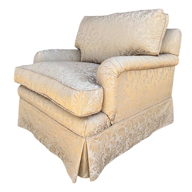 Modern 1 of 2 Randolph & Hein Down Filled Roll Arm Club Chair With - Nancy Corzine For Sale - Image 3 of 3
