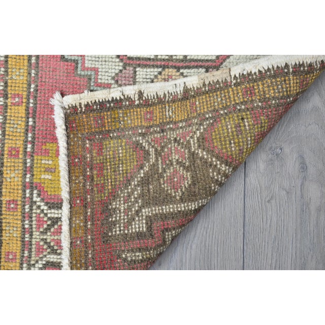 Vintage Turkish Door Mat Rug For Sale - Image 4 of 6