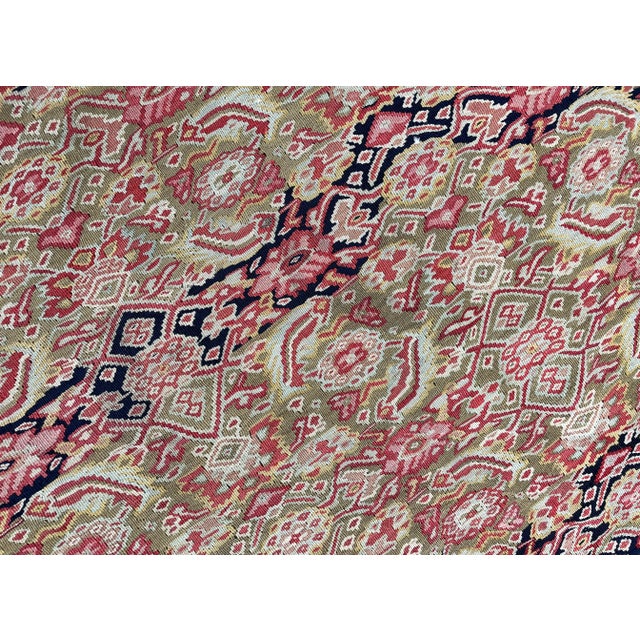 Black Antique Persian Senneh Kilim, Flat Weave For Sale - Image 8 of 10