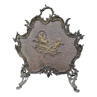Bronze Fire Screen by Charles Casier For Sale