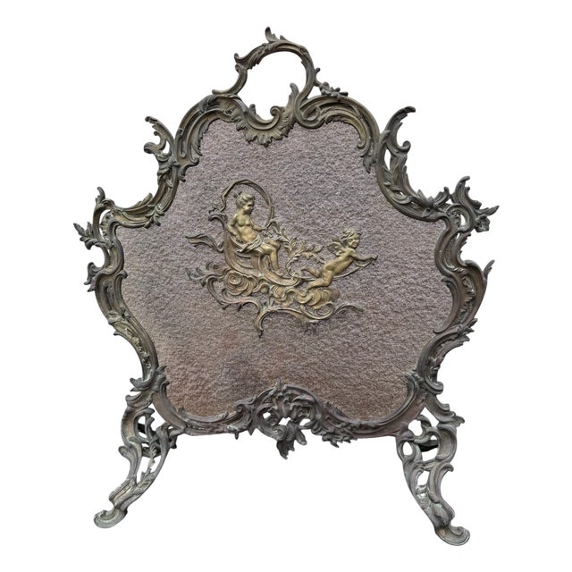 Bronze Fire Screen by Charles Casier For Sale