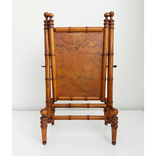 Victorian Faux Bamboo Tabletop Mirror For Sale - Image 11 of 11