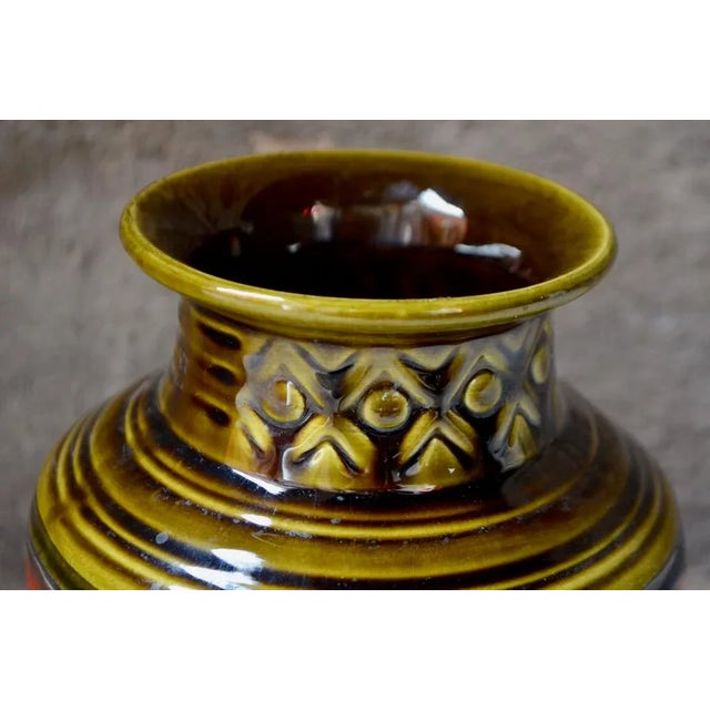 Mid-Century Modern Vintage Fat Lava Vase For Sale - Image 3 of 7