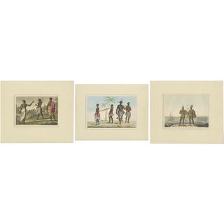 Ferrario, Illustrations of Natives of Africa, 1819, Prints, Set of 3 For Sale