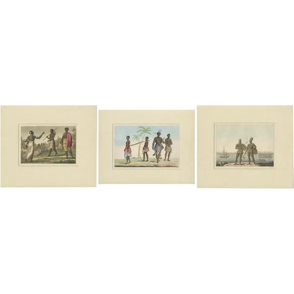 Ferrario, Illustrations of Natives of Africa, 1819, Prints, Set of 3 For Sale