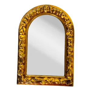 Rare Arch Shape Giltwood Italian Florentine Wall Mirror