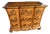 Vintage Hand-Painted Chinoiserie Serpentine Three-Drawer Chest For Sale