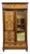 20th Century Art Nouveau Wardrobe in Pitch Pine and Speckled Maple Burl For Sale