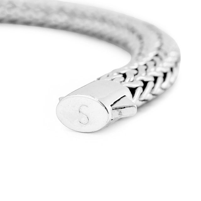 John Hardy Classic Icon 0.69ct Round Diamond Pave Sterling Silver Link Bracelet For Sale In Houston - Image 6 of 8