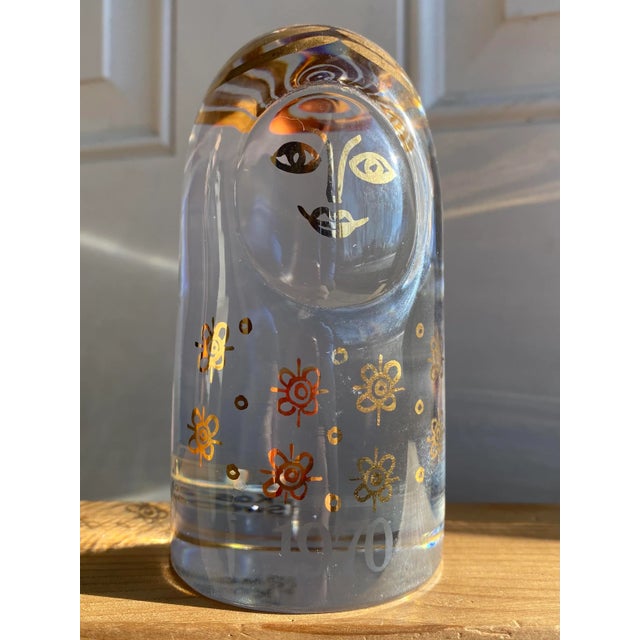 1970s Kosta Boda Mom Paperweight For Sale - Image 9 of 9