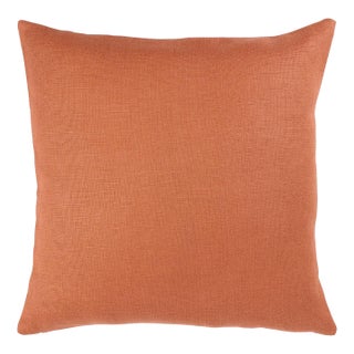Schumacher Piet Performance Linen 20" Pillow In Ginger For Sale