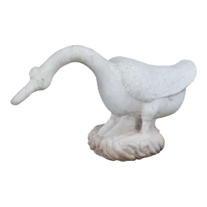 Antique Italian Carved Marble Stone Bird Garden Sculpture