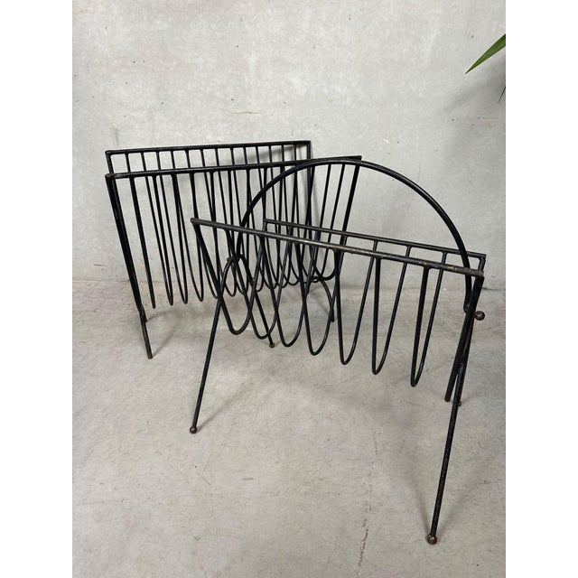 Vintage Industrial Magazine Racks, 1950s, Set of 2 For Sale - Image 11 of 11