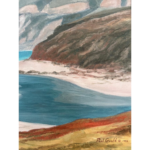 American Paul Gould Signed Framed Oil on Canvas Painting - 'Tidal Pool' 1992 For Sale - Image 3 of 6