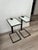 Our table's slim cantilevered form reflects the influence of modern architecture on midcentury design. The rich metallic...