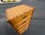 Wood Vintage Faux Bamboo Rattan Campaign Style Lingerie Chest Dresser For Sale - Image 7 of 10
