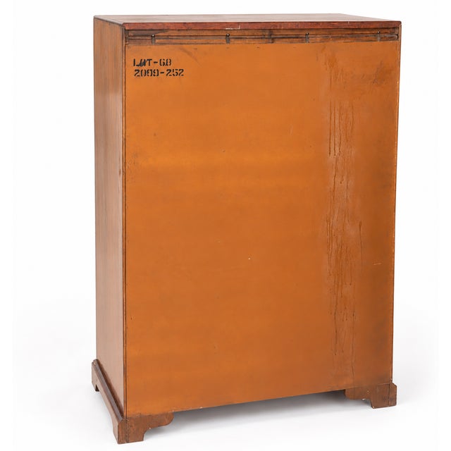 1970s National Mt. Airy Campaign-Style Tall Chest With Brass Hardware For Sale - Image 14 of 14