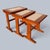 Mid-Century Teak and Cream Tile Nest of Three Tables Compact, 1960s, Set of 3 For Sale - Image 4 of 7