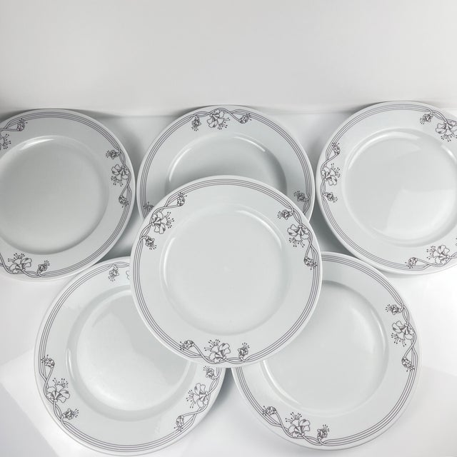 Elysa Dinner Plates from Sarreguemines, 1990s, Set of 6 For Sale - Image 10 of 10