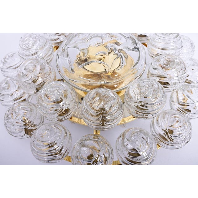 Sputnik Snow Balls Flush Mount in Glass attributed to Doria, Germany, 1970s For Sale - Image 6 of 18