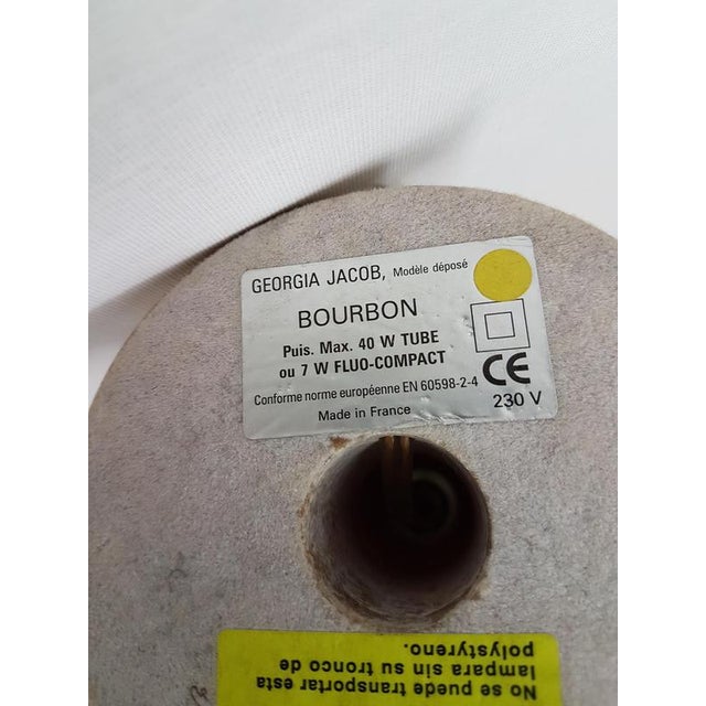 Modern Draped Torch Table Lamp by Georgia Jacob, France For Sale - Image 3 of 6