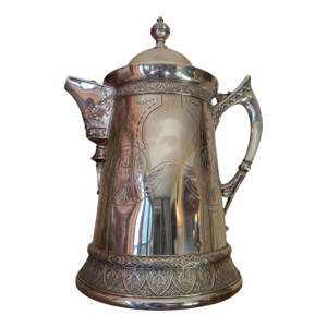 Late 19th Century Victorian Silverplate Water Pitcher, Derby Silver Co