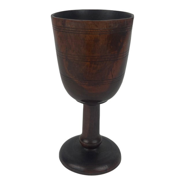 18th/19th Century Antique English or Continental Hardwood Treen Cup For Sale