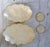 Vintage Capiz Shell Trinket Trays & Coasters W/ Gold Scalloped Edges For Sale In Milwaukee - Image 6 of 8