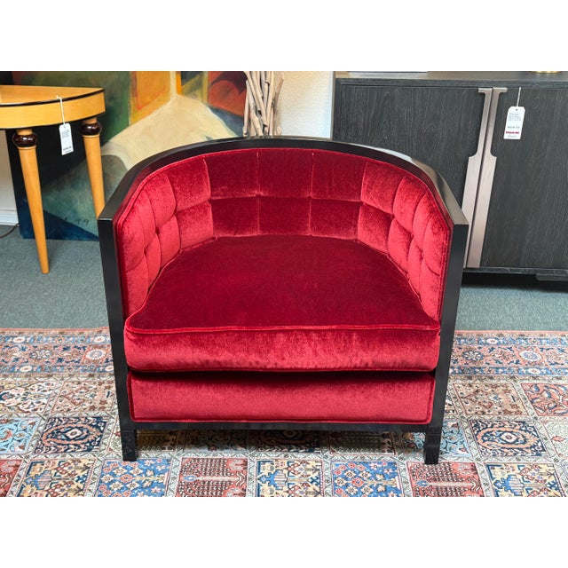 Design Plus Gallery presents a Tub Chair by Laura Kirar for Baker Furniture. The chair is from the early 21st century,...