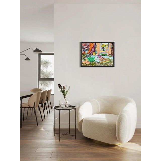 French Country An Autumn Afternoon by Hugo Grenville in Brimfield Black Frame, Art Print For Sale - Image 3 of 4