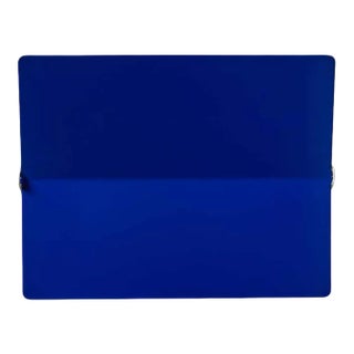 Large Charlotte Perriand 'Applique à Volet Pivotant Plié' Wall Light in Blue For Sale